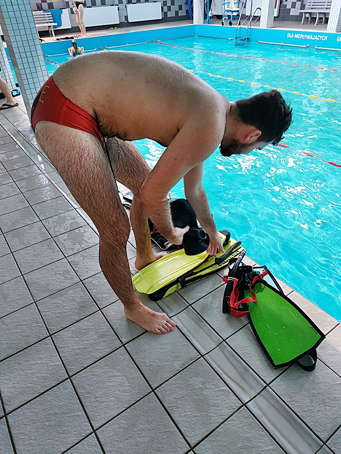 Hokej pod wodą Walenie Siemianowice Śląskie Trening 11 I 2025